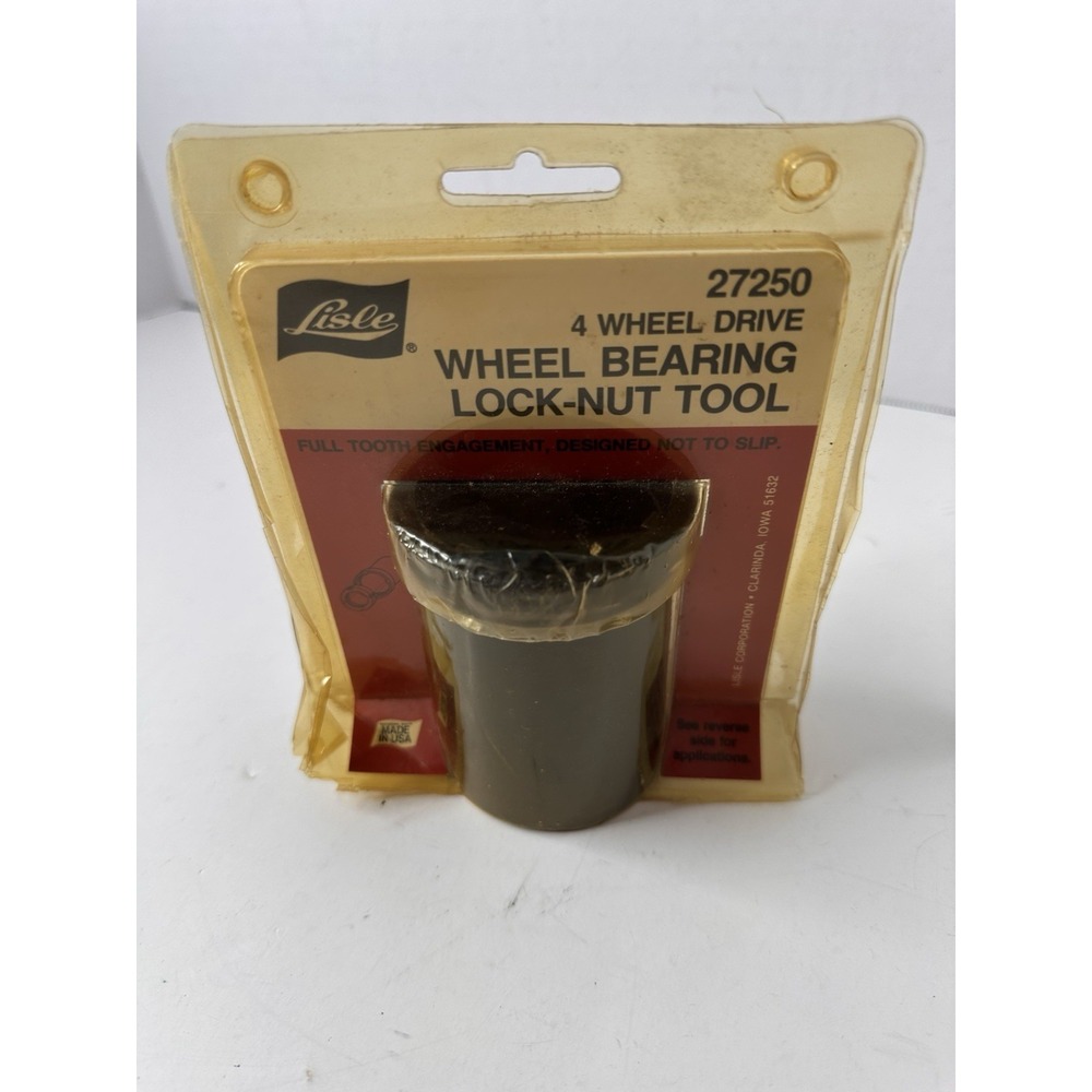Lisle 27250 4 Wheel Drive Wheel Bearing Lock-Nut Tool Socket Black